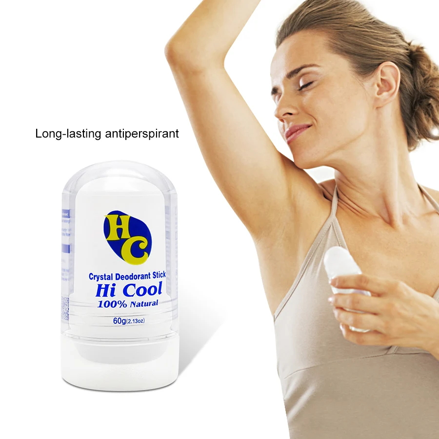 

100% Natural 60g Antiperspirant Deodorants Stick Antiperspirants Alum Crystal Deodorant Stick Underarm Removal For Men Women