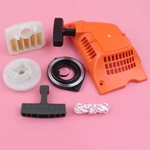 Recoil Pull Starter Pulley Spring Handle Grip Air Filter Rope Kit For Husqvarna 340 345 350 351 353 346XP Chainsaw 537104702