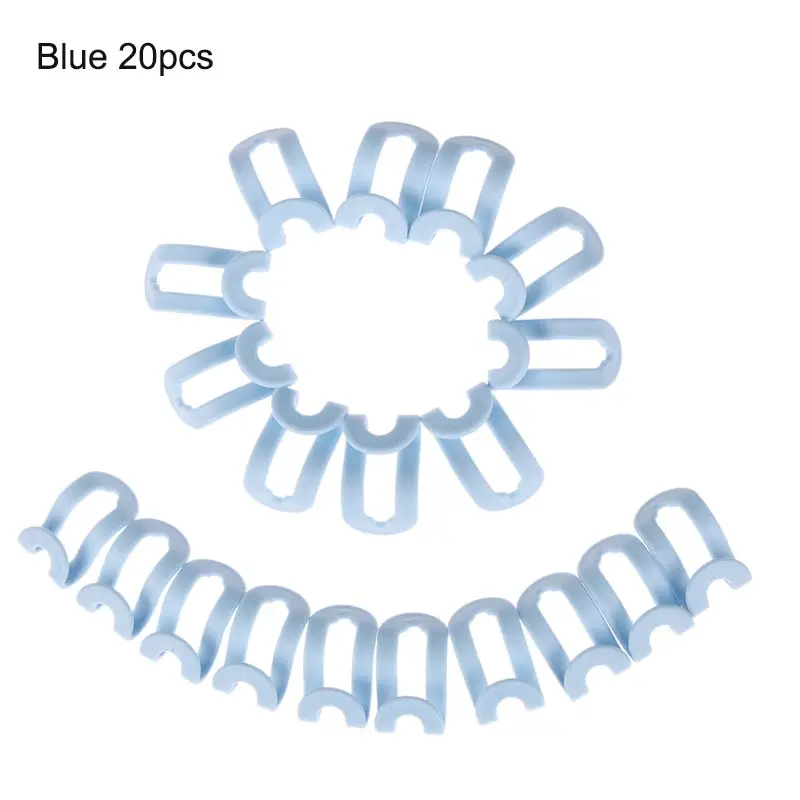 1 упаковка, креативная мини вешалка для одежды, легкий крючок, шкаф, органайзер для хранения, держатель, крючок, синий/зеленый/розовый, Антискользящая одежда, вешалка - Цвет: Blue(20pcs)