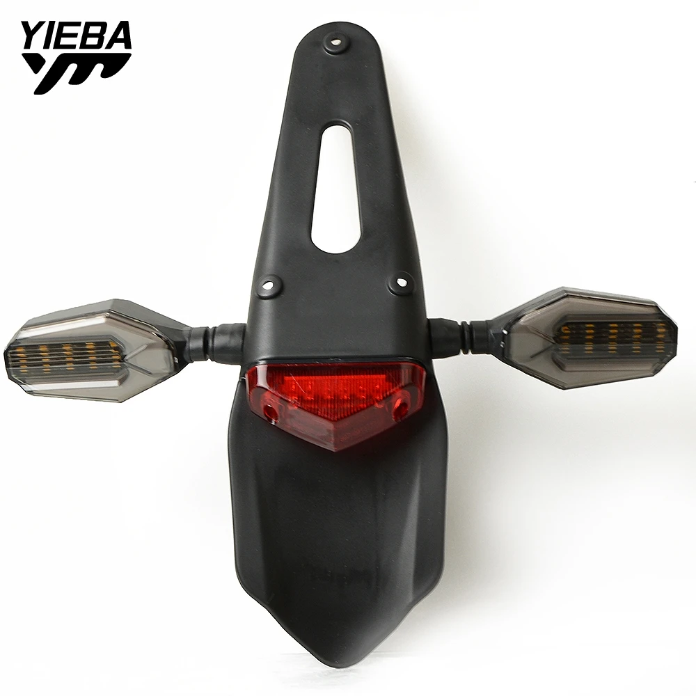 Мотоцикл светодиодный задний фонарь указатель поворота для YAMAHA XTZ125 03 12 SUZUKI 250SB 02 06