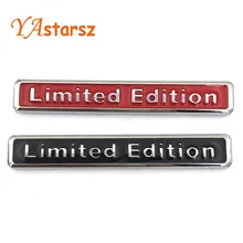 3D Chrome Black Metal Sticker Car Styling Limited Edition Emblem Badge Logo Motorcycle Decal For Audi Q3 A4 Q5 A6 A4L A6L R8 Q7