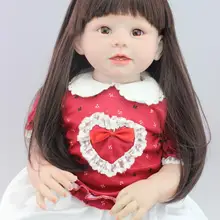 Около 70 см Силиконовые reborn baby doll длу улучшения сна reborn baby модный Рождественский подарок на день рождения brinquedos Для детей