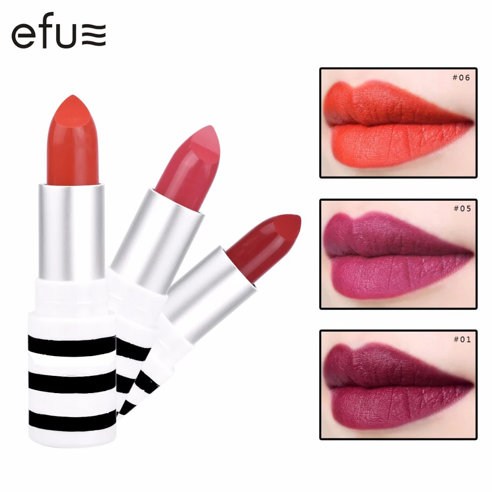 

Non Stick Cup Long-Lasting 6 Colors Lipstick Waterproof 3.2g Lips Makeup Brand EFU #C23037