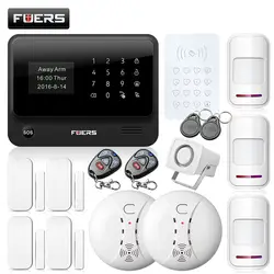 Fuers WiFi GSM GPRS SMS G90BPlus Беспроводная система охранной сигнализации для дома приложение Управление клавиатурой IP Камера pir сенсор сирена