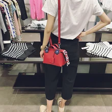 2016 new fashion of the ladies off shoulder bags messenger boston mini spring flowers handbag leather crossbody bags