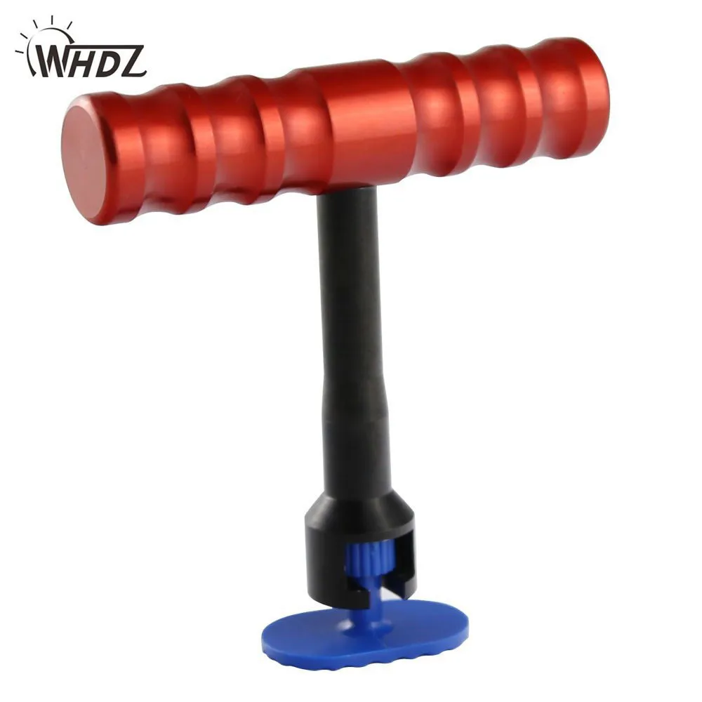 Paintless Dent Repair T-handle Dent Puller PDR Glue Puller Grip T-Puller with 5pcs Plastic Tabs for - Dent Repair Tool (3)