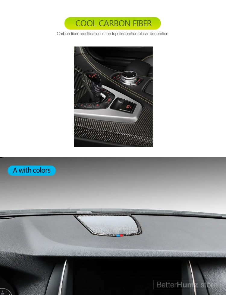 Углеродного волокна на выходе декоративная панель кондиционер украшение автомобиля, украшеющие наклейки для BMW F10 F07 5GT серии Аксессуары