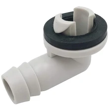 Кондиционер Ac сливной шланг соединитель Локоть Фитинг с резиновым кольцом для мини-сплит-блоков и окна Ac блок 3/5 дюймов(15 мм