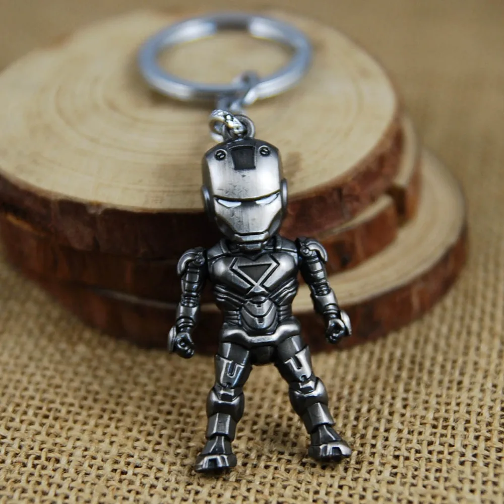Movie Classic Iron Man Pendant Keychain The avengers alliance keychain