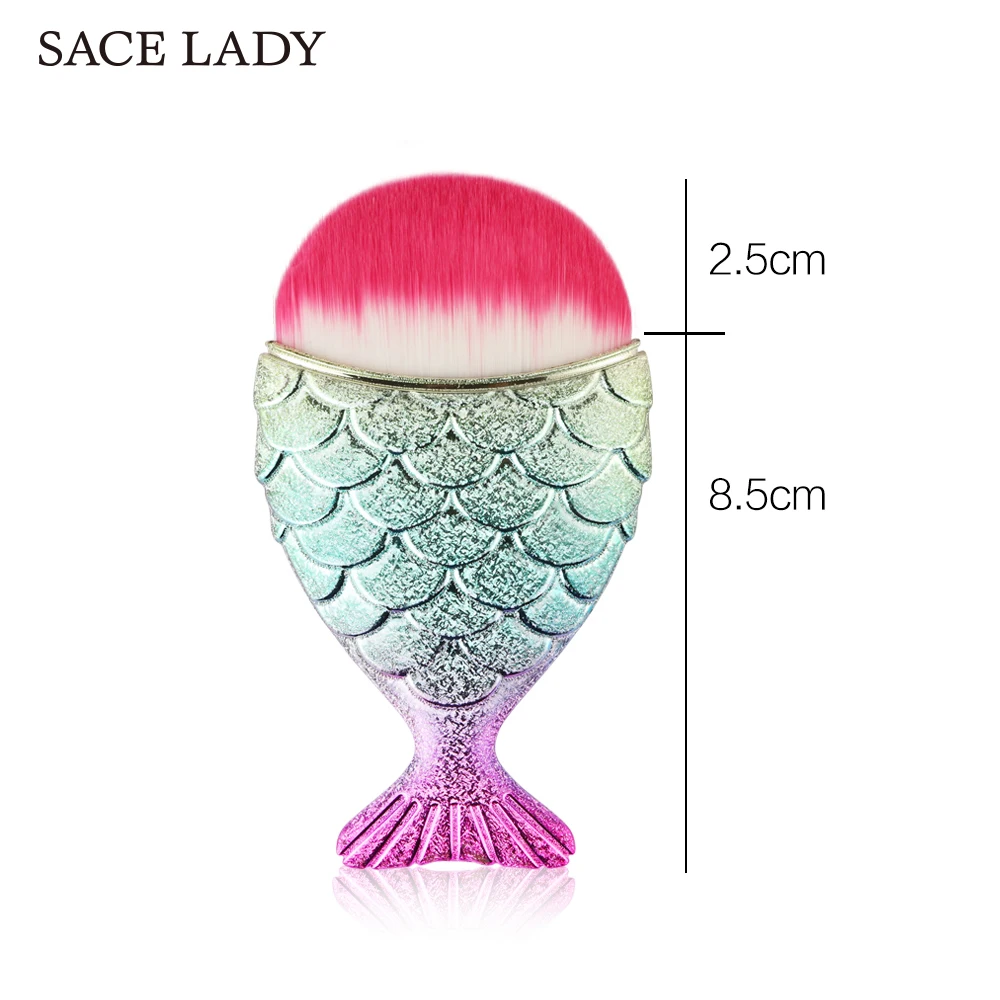 SACE LADY макияж кисти в форме рыбы 2017 Горячая продажа Профессиональный основа BB крем