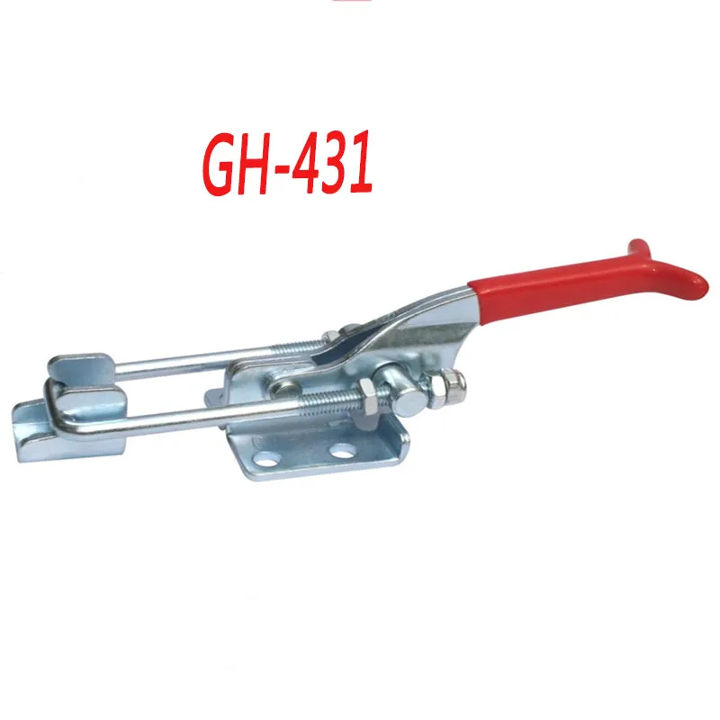 

1/2/4pcs GH-431 Toggle Clamp 318Kg Holding Capacity Door Latch Type Quick Hand Tool