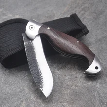 8,2 ''дамасский тактический складной нож цвет+ деревянная ручка Duanda лезвие кемпинг выживания карманные ножи инструменты для охоты EDC