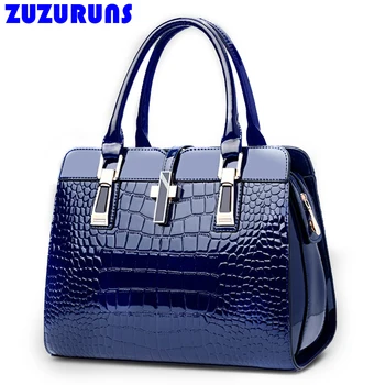 

Fashion Crocodile Designer Pattern Leather Brand Women Bags Ladies Handbag bolsa feminina Shopping Tote Bags handbags borse a315