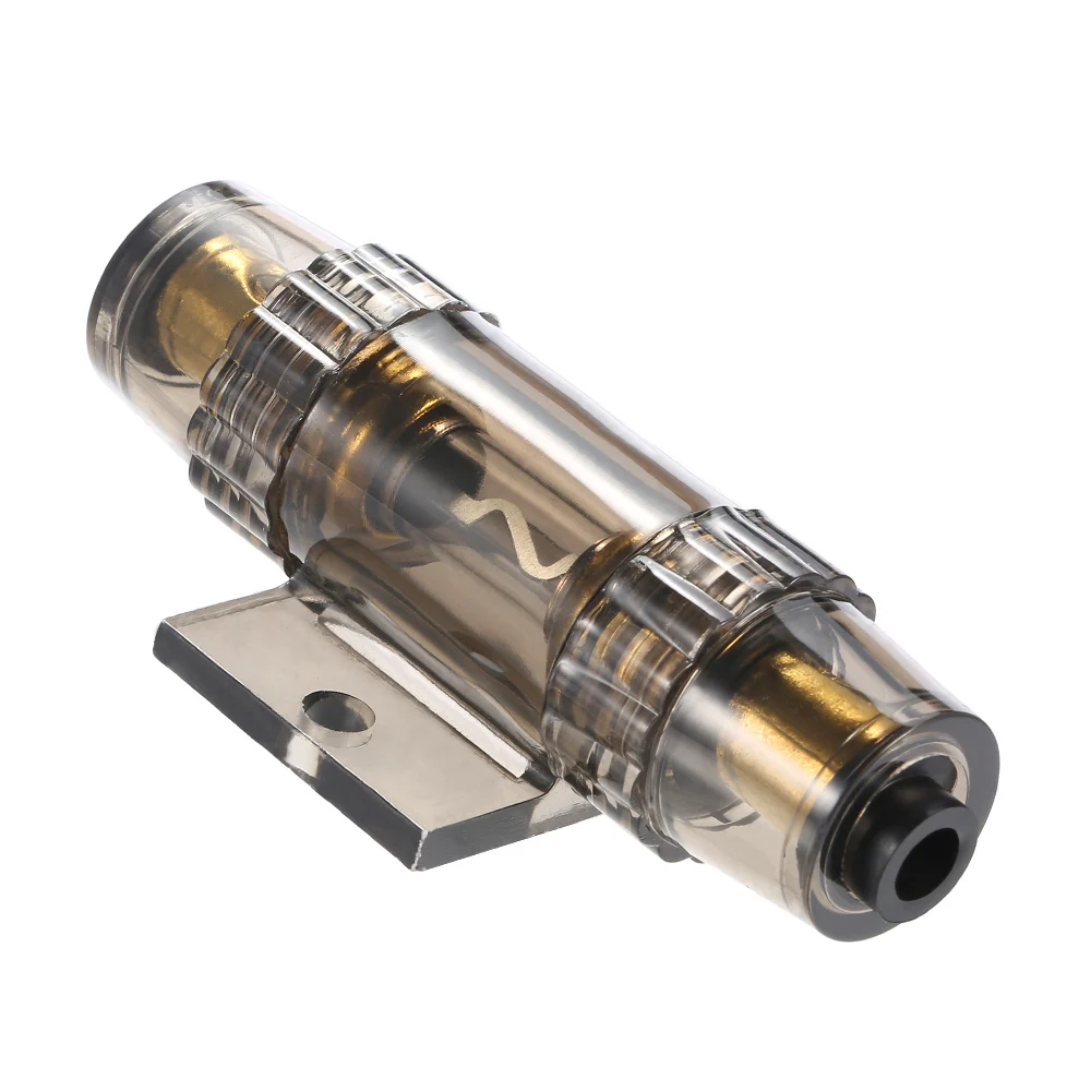 IMC Audio 60 Amp Inline AGU Fuse Holder Fits 4 8 10 Gauge Wire grayin