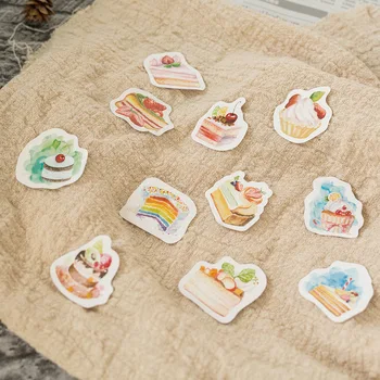 

45PCS/PACK Kawaii Cake Cat Plant Sticker Marker Planner List Diary School Supplies Stickers Scrapbooking Bullet Journal sl1497
