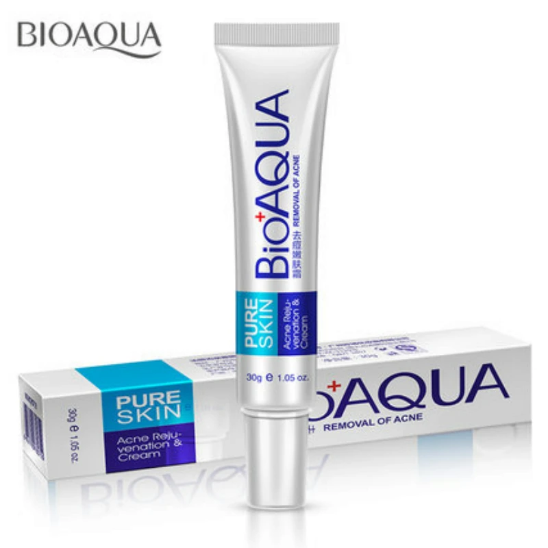 Крем Bioaqua для защиты от акне контроль жирности сужение пор удаление шрамов уход