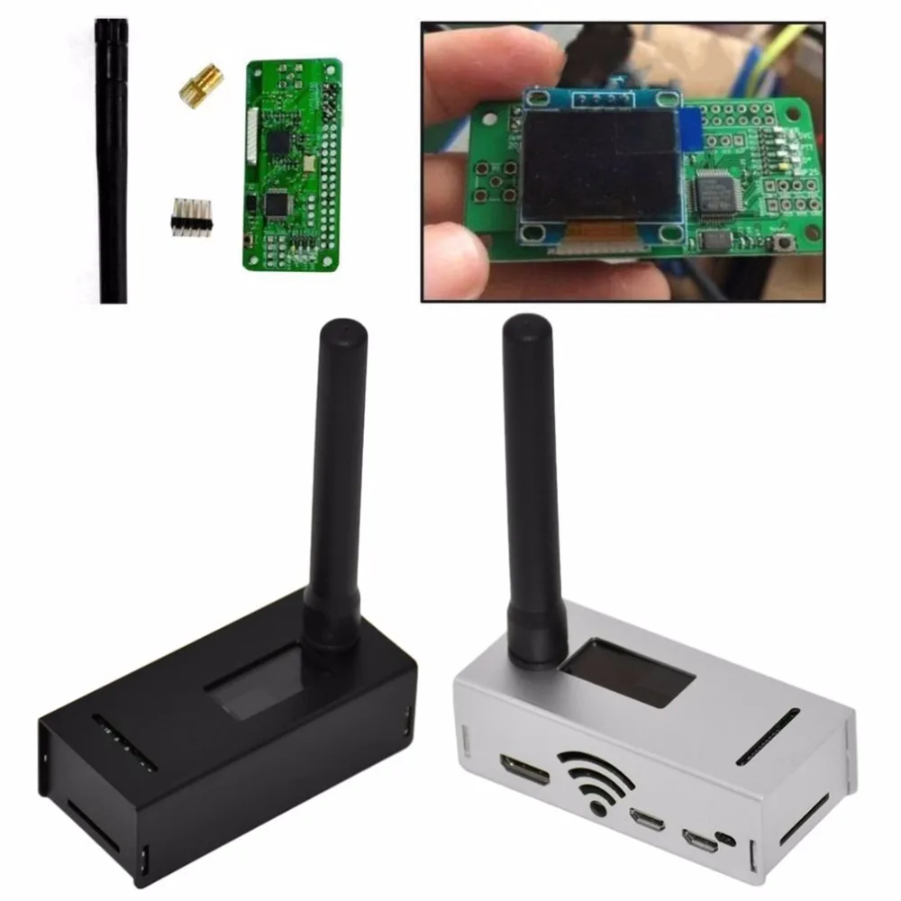 

Assembled MMDVM Hotspot Support P25 DMR YSF for Raspberry pi OLED Display Aluminum Case with On board Wifi Aerial Drop Shipping