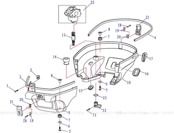 

Free shipping motor bottom cover for hidea HDF2.5 4 stroke 2.5HP