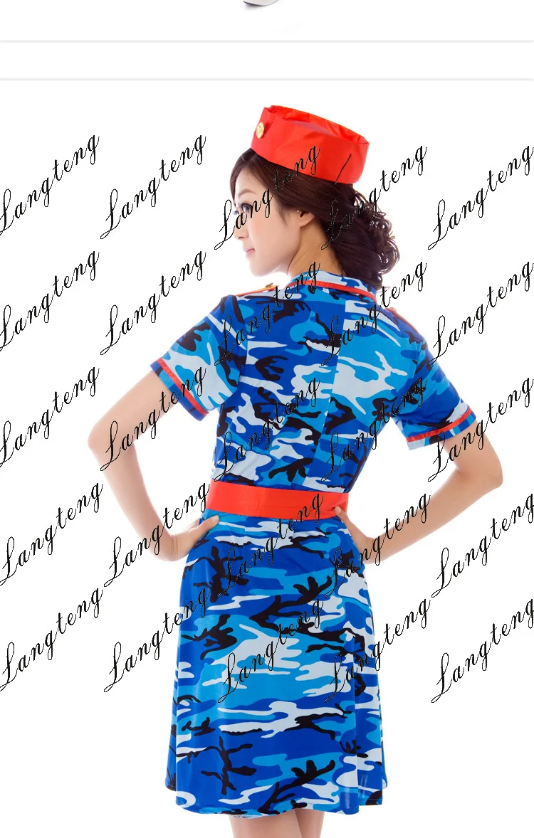 New Chinese Ancient Clothing Dance Camouflage Military Costume Performance Wear Clothes