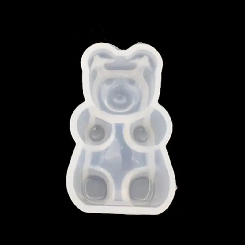 Gummy медведя конфеты силиконовые формы шоколада Fondant (сахарная) смола кулон для