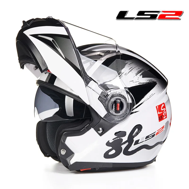 LS2 FF370 флип мото rcycle шлем двойной щит с внутренним солнечным объективом модульные мото гоночные шлемы ECE утвержден moto rbike шлем
