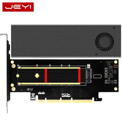 JEYI SK8-NEW добавить на карту M.2 карты расширения NVME адаптер Включите PCIE3.0 встроенный турбо вентилятор для 2230-22110 Размер NVME GEN3 m3 - Цвет: SK8-PRO