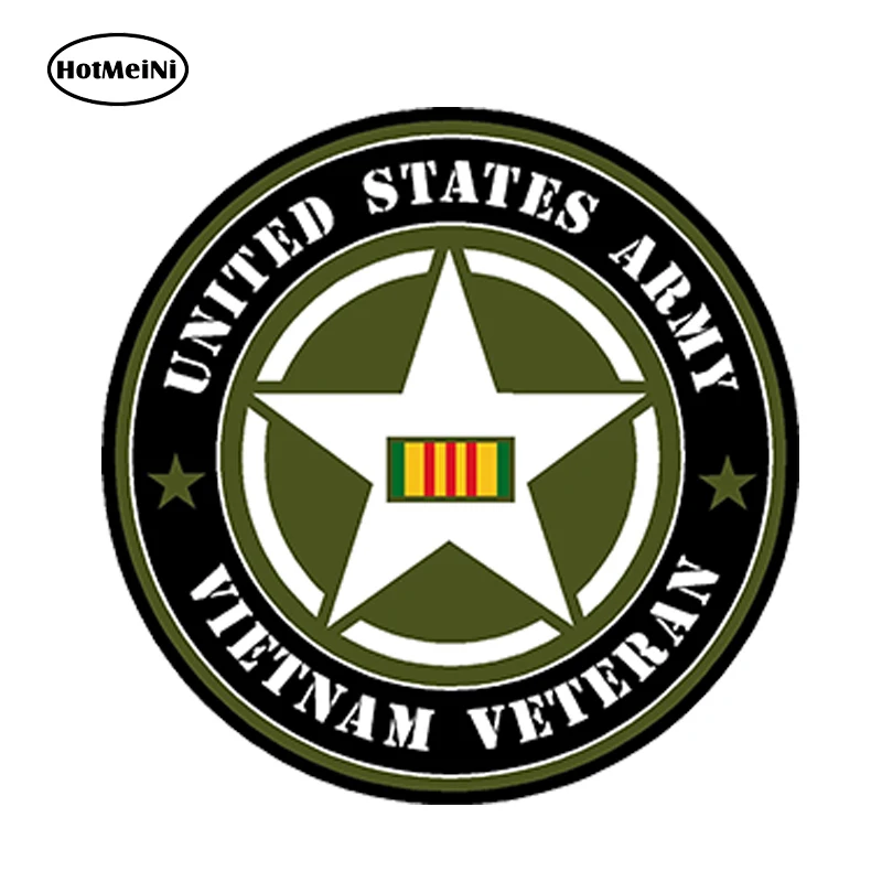 

HotMeiNi 13x13cm United States Army Vietnam Veteran Vinyl Decal Car Stickers Styling Waterproof Doors Windows Accessories Gifts