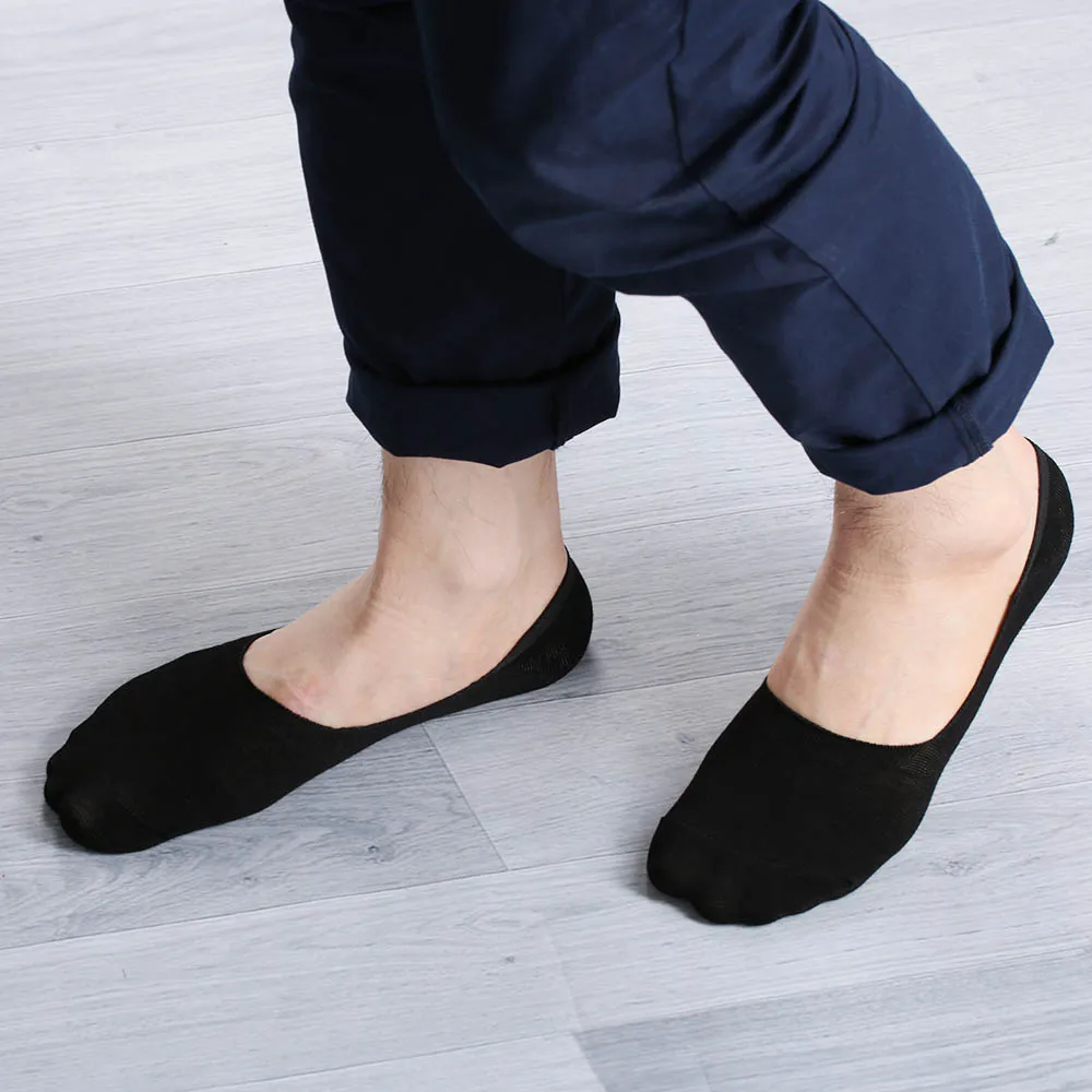 Buy 1Pair Casual Men Loafer Boat Non Slip Invisible Short Socks 5 Colors No