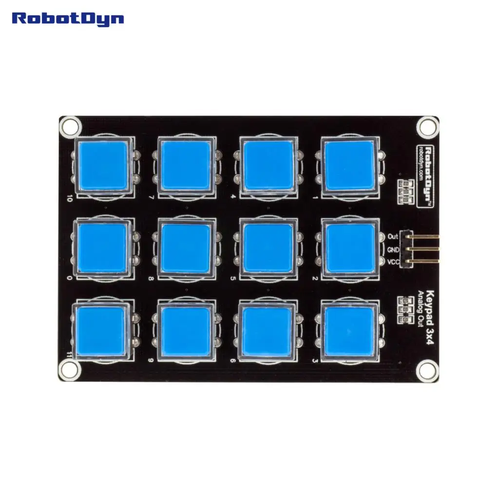 Модуль клавиатуры 3 x 4. Один аналоговый выход