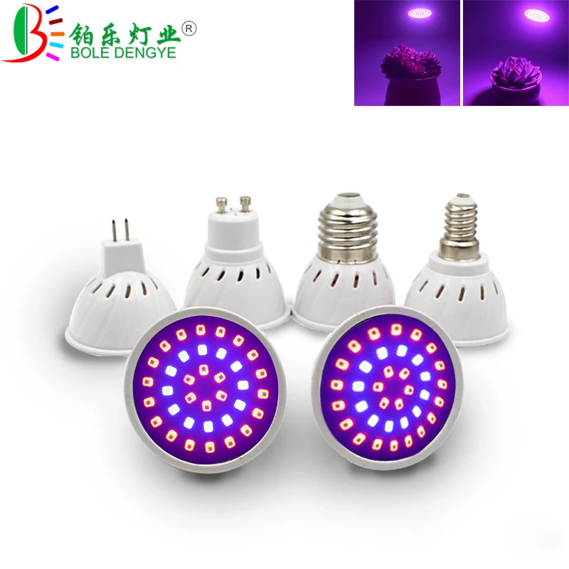 

E27/GU10/MR16/E14 110V 220V Phyto Lamp Grow Bulb 36 54 72Leds Full Spectrum LED Grow Light E27 Led Growing Lamps For Plant