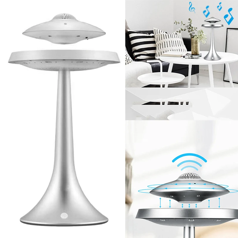 

Anti-Gravity Flying Saucers Magnetic Floating HQ Bluetooth Speaker Wireless Charging Night Light NK-Shopping
