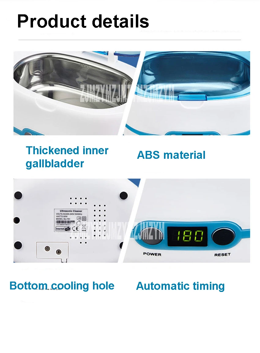Ультразвуковая Чистящая машина для бытовой очистки очков машина для очистки ювелирных часов очиститель