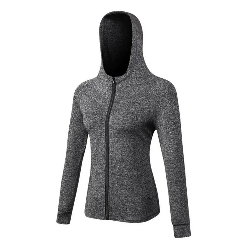 YCCRG Women Training Exercise Gym Hoodies Sportwear Autumn Hooded