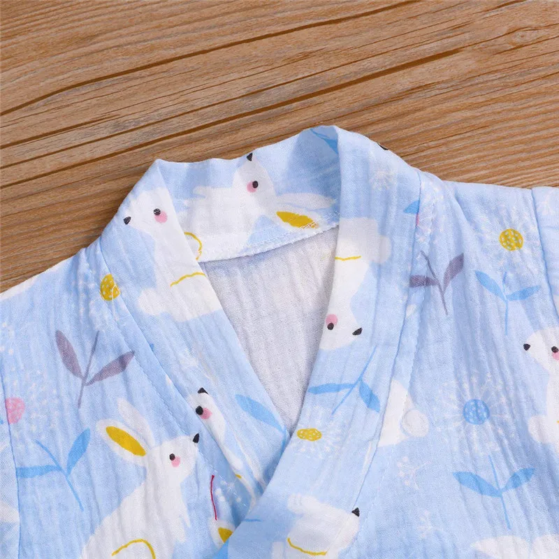 Newborn Infant Baby Boy Girls Rabbit Yarn Robe Kimono Romper Jumpsuit Sleepwear ubranka dla niemowlat #3j17 (5)