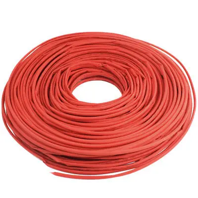 

600V 125C 100m Shrink Ratio 1/2 Red Insulated Heating Shrinkable Tube 5mm Dia.