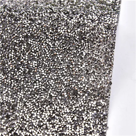 Black diamond color Прямая с фабрики 24x40 см Стразы/стразы на сетчатой основе отделка исправление стразы кристалл аппликация свадебное платье Декоративные - Цвет: Black diamond color