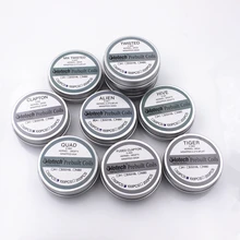 Glotech Ni80 Alien Tiger Fused Clapton Premade Coils Hive QUAD Mixed Twisted Prebuilt Coil for DIY RDA Atomizer Coils Building Glotech Ni80 Alien Tiger Fused Clapton Premade Coils Hive QUAD Mixed Twisted Prebuilt Coil for DIY RDA Atomizer Coils Building
