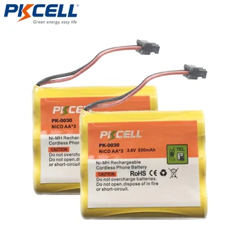 

2 x 3.6V 800mAh NI-CD Phone Battery for Panasonic KX-A36 P-P501 Uniden BT-905 PKCELL