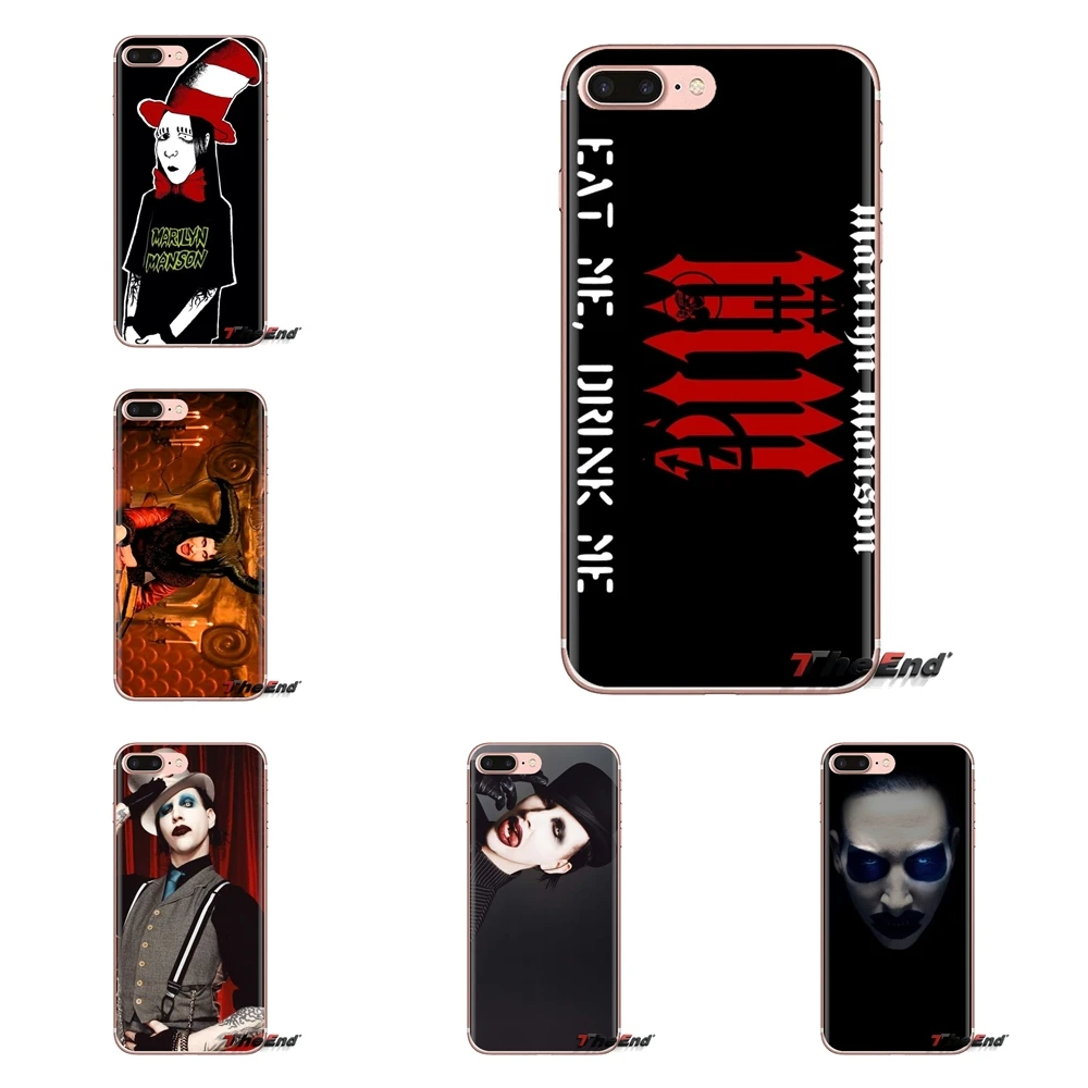 Marilyn Manson Soft Transparent Shell Covers For Samsung Galaxy J1 J2 J3 J4 J5 J6 J7 J8 Plus 2018 Prime 2015 2016 2017 |