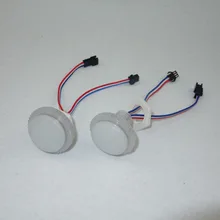 Адресуемая 35 мм Светодиодная точечная лампа; 6 светодиодов/9 светодиодов 5050; DC12V; 2,16 Вт; IP65; UCS2903 IC; матовая крышка с плоским покрытием; rRGB полноцветный