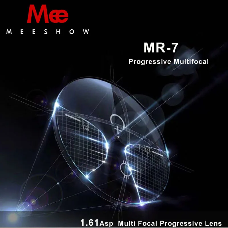 

1.61 Progressive Lens Eyeglasses Thin Bifocal Multi focal Lens Prescriptioi Eyewear Optical Lenses for Myopia/Hyperop MS1016