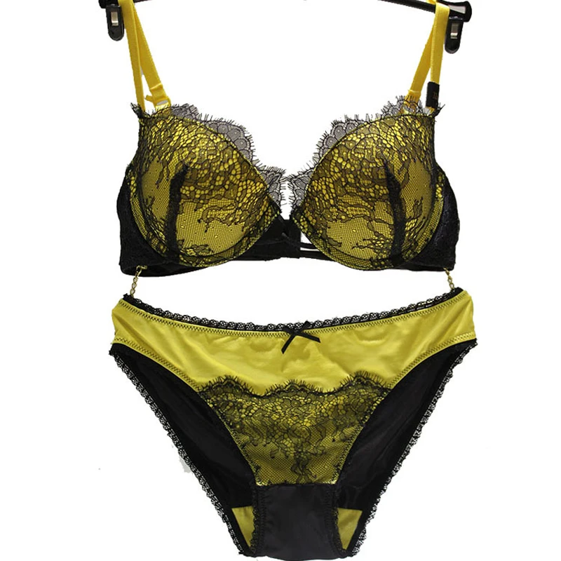 Buy Temptation Sexy Eyelash Lace Women Bra And Panties