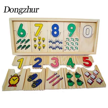 

Dongzhur Montessori Digital Game Childhood Teaching Logarithmic Matching Plate Calculation Digital Mathematical Educational Toys