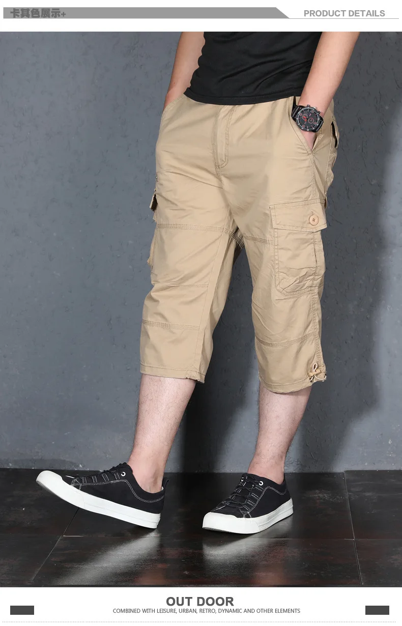 caminhada multi-bolso anti-usar meia calças shorts