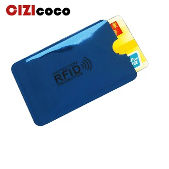 

5 pcs New Anti Rfid Wallet Blocking Reader Lock Bank Card Holder ID Bank Card Case Business Protection Metal Credit Aluminium