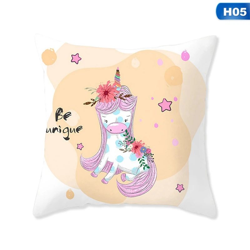 45x45cm Flamingo Unicorn Pillow Case Decorative Pillowcase -Unicorn Fashion HTB1eRdYXtjvK1RjSspiq6AEqXXaQ
