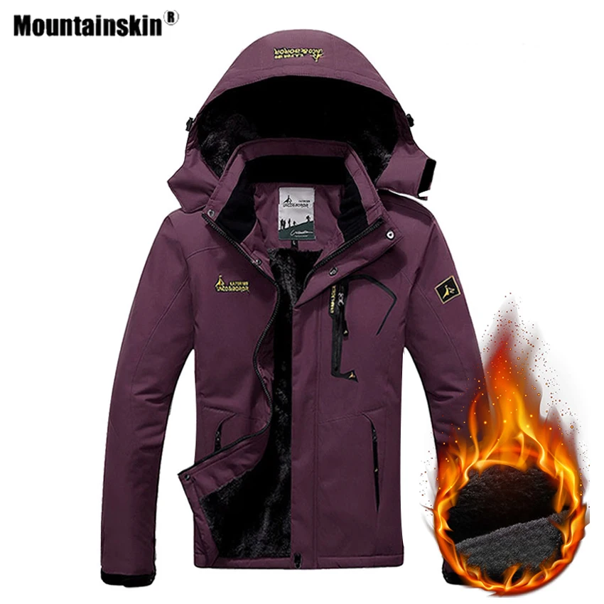 Najtaniej Mountainskin damski zimowy wewnętrzny polar wodoodporne kurtki turystyczne Outdoor Sports ciepły Camping Trekking narciarstwo płaszcz marki VB097