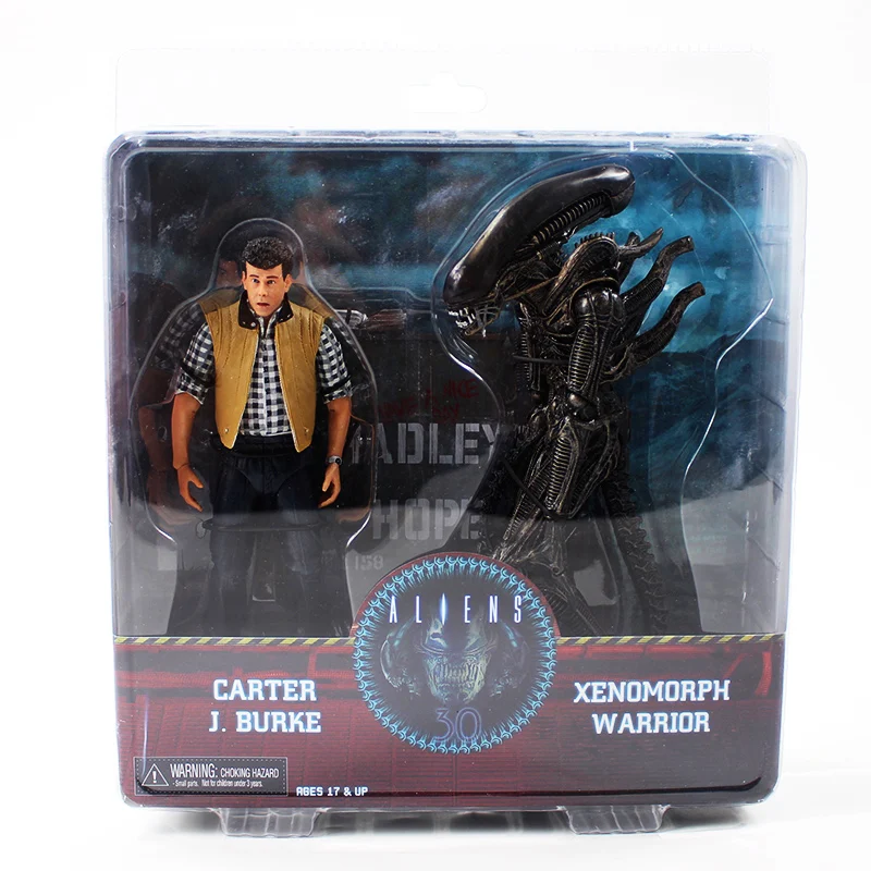 2 шт./компл. инопланетянин NECA и хищники Xenomorph Воин Картер J. Берк, движущаяся фигурка, Коллекционная модель, игрушка