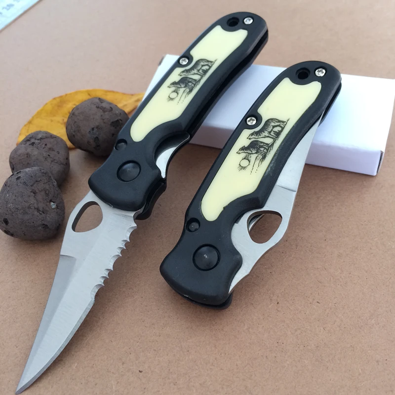 

Fold Knife Survive Hike Camp Outdoor Bamboo Fruit Pocket Pare Peel Peeler Parcel Package Letter Open Opener EDC Blade