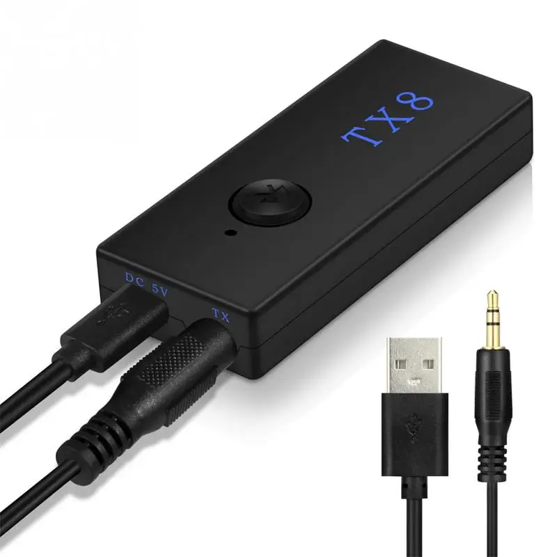 

New 2 in 1 Wireless Aux 3.5mm Music Sound Converter Bluetooth 3.0 Audio Transmitter Receiver for TV CD MP3 player Speaker